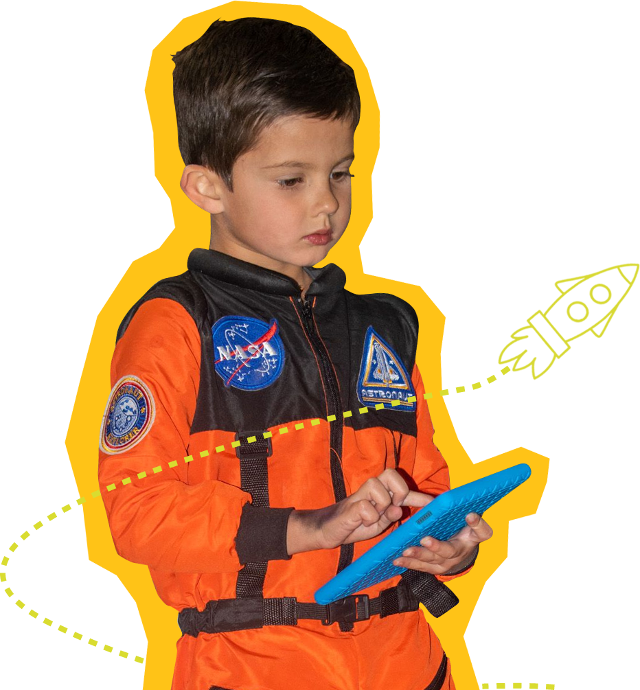 STREAM-kid Child at SDCDM in NASA uniform
