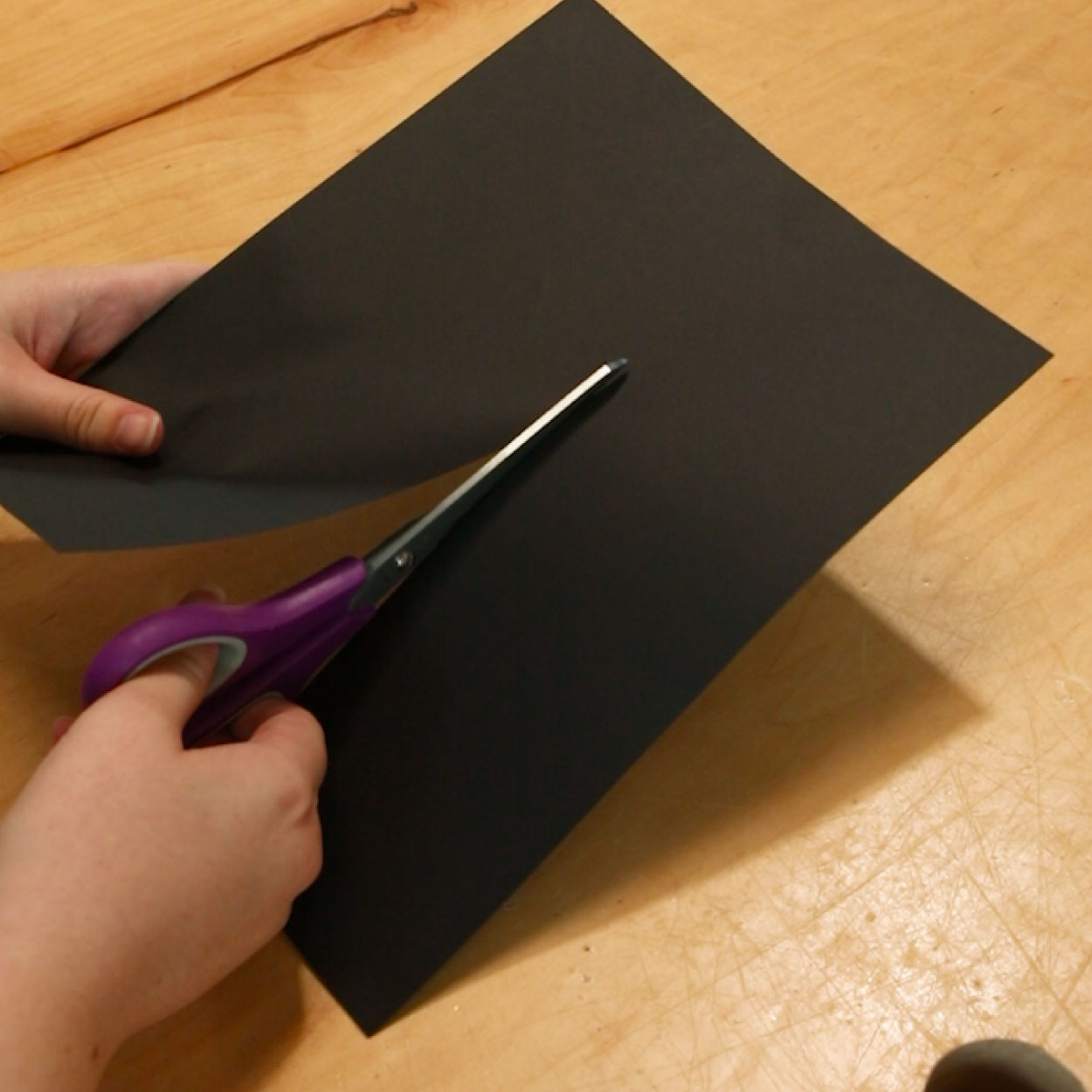 Black construction paper