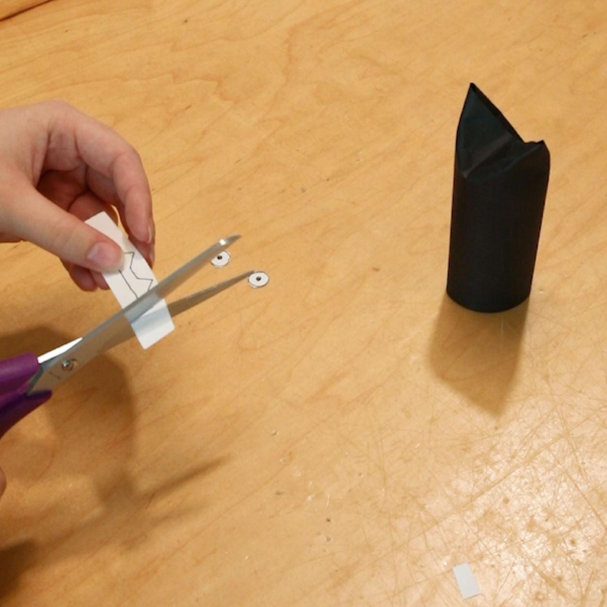 Cut out details for bat