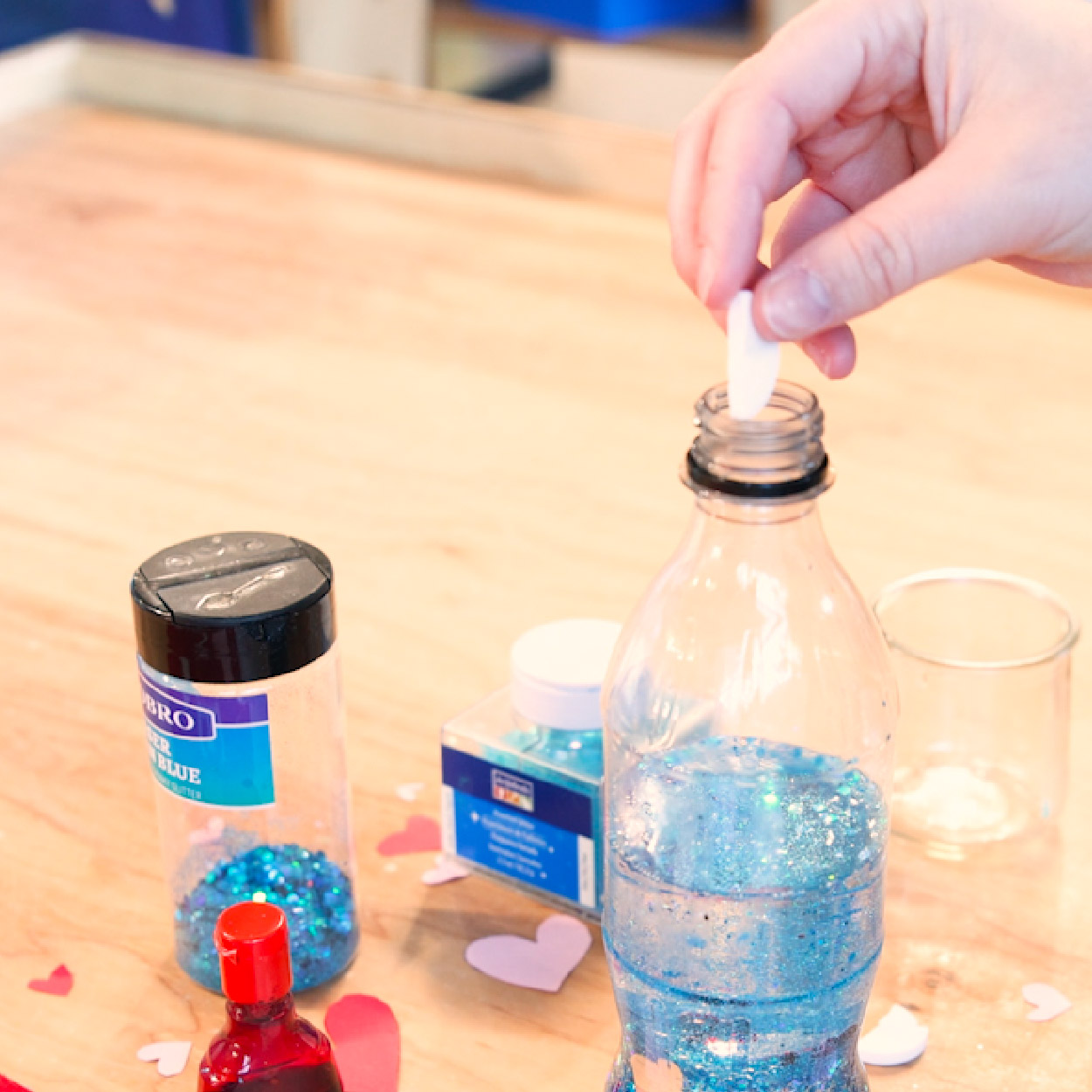 Add Alka Seltzer to the bottle mixture